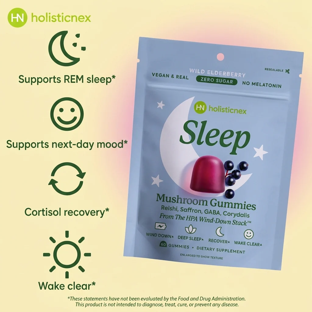 HolisticNex Sleep Mushroom Gummies - Image 4
